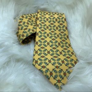 Yellow Hermès tie